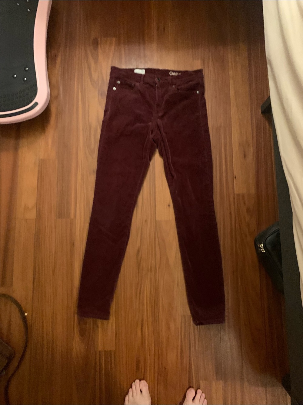 GAP Women's Boot Cut Jeans in Burgundy Wine
